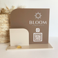 Brochure, Business Card Holder & QR Stand