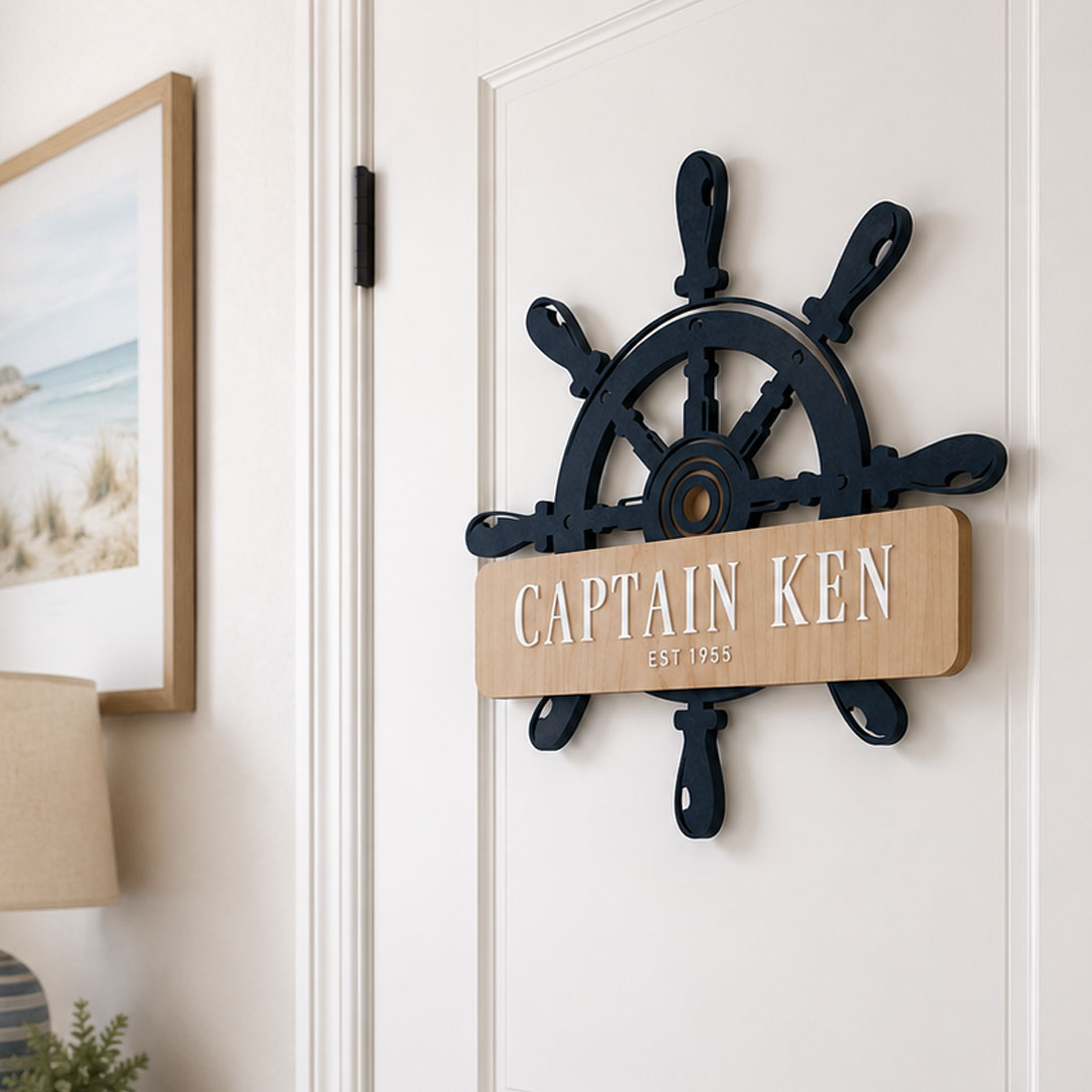 Nautical Helm Door Sign