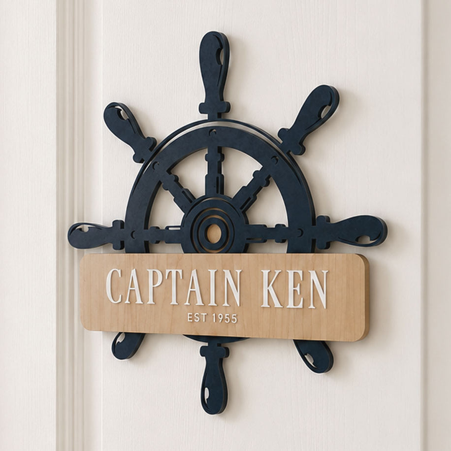 Nautical Helm Door Sign
