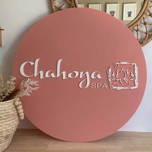 Acrylic Round Logo Signage