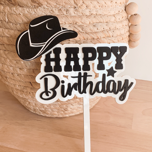 Cowboy/Rodeo Cake Topper