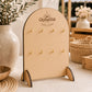 Custom Timber Keyring Holder with 8 Hooks
