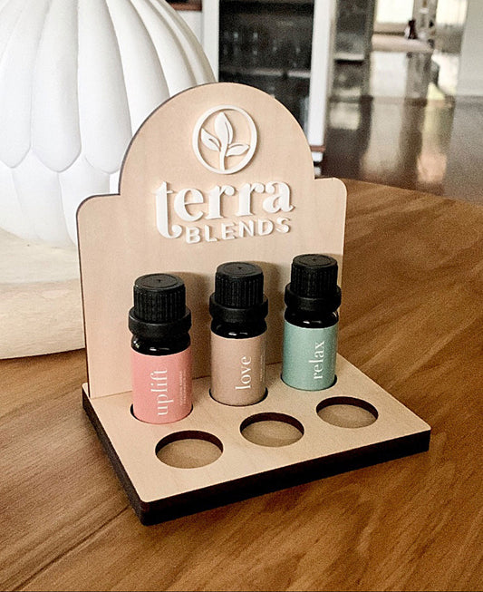 Essential Oil or Beauty Product Display Stand - Timber or Acrylic