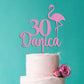 Flamingo Cake Topper - Any Text