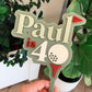 Golf Cake Topper with Name and Age
