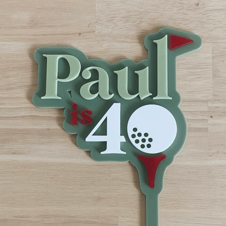 Golf Cake Topper