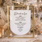 Hanging Acrylic Large Arch Drinks List or Menu