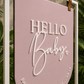 Hello Baby Baby Shower Signage