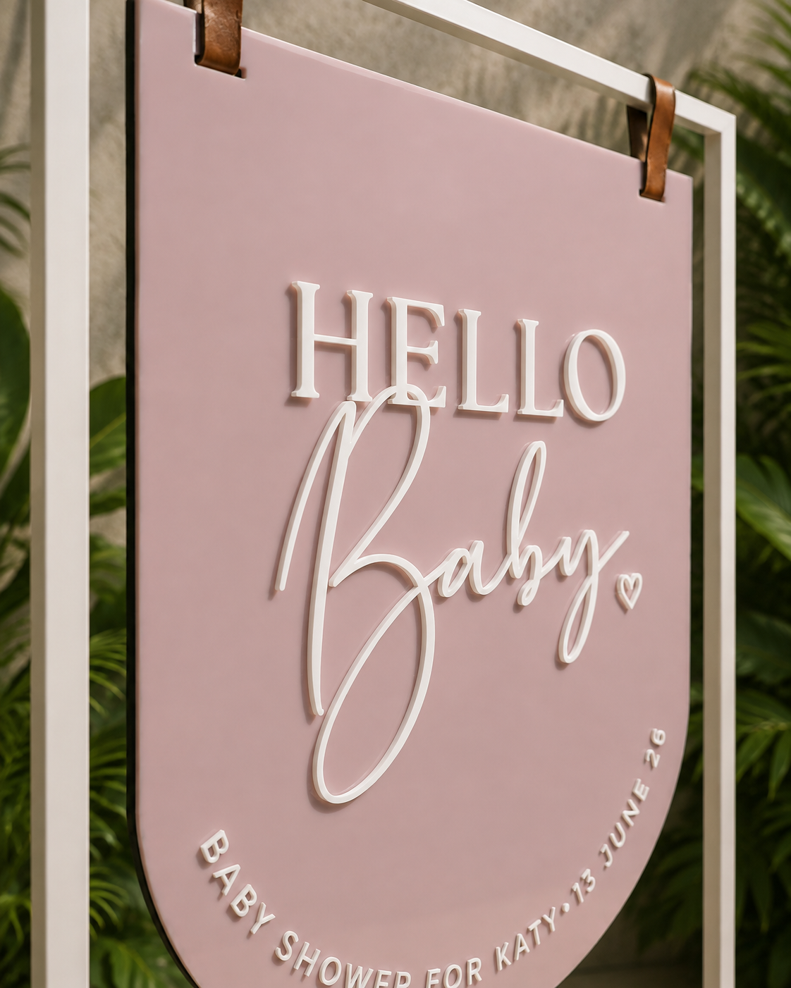 Hello Baby Baby Shower Signage