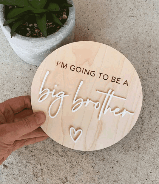 Big Sister/Brother Pregnancy Announcement Plaque - Bulk Order