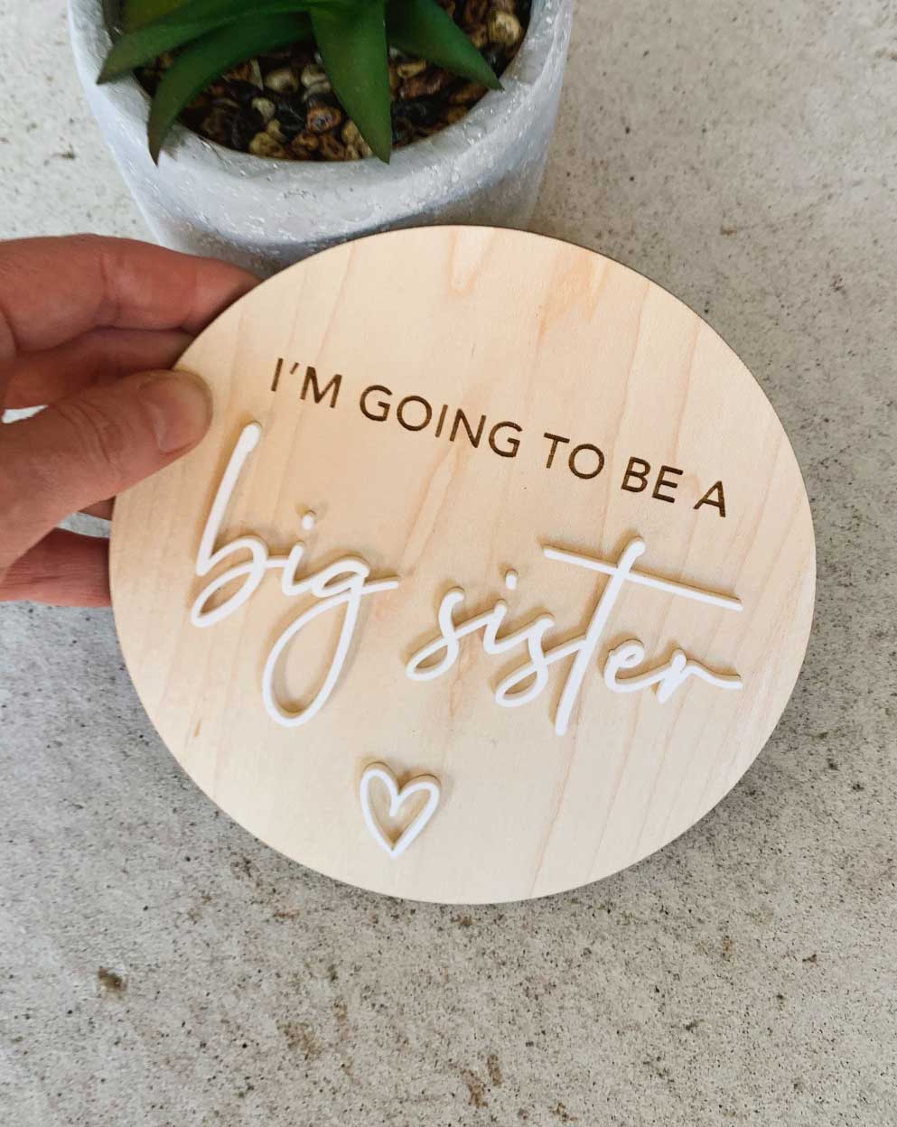 Big Sister/Brother Pregnancy Announcement Plaque - Bulk Order