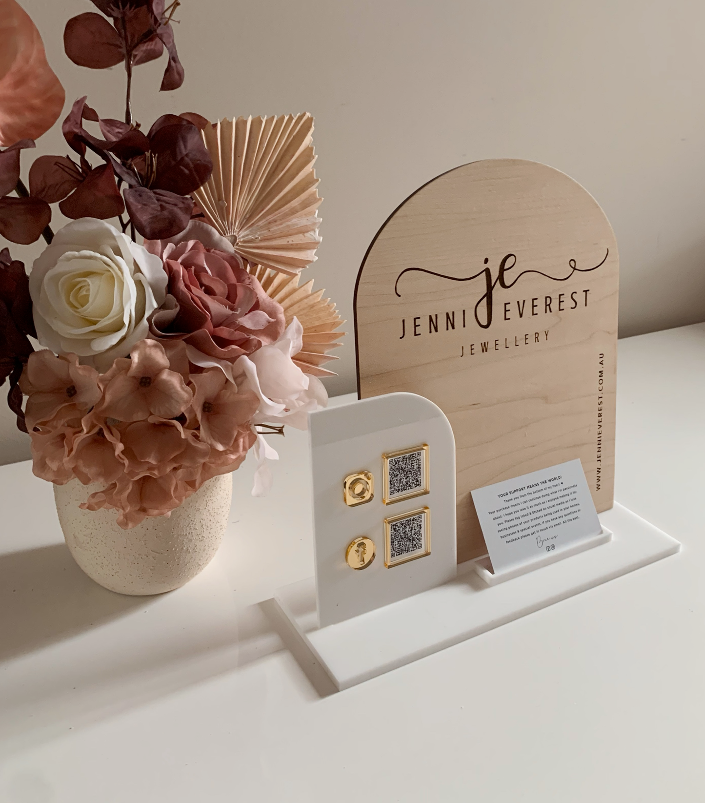 Luxury Social Media/Pay Station 1 - Acrylic & Timber