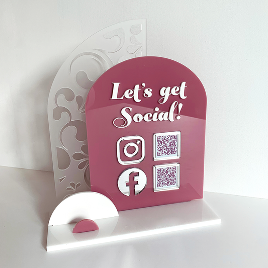Luxe Social Media & Business Card Stand