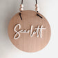 Boho Timber & Acrylic Name Roundie