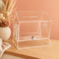 Acrylic Raffle Drum Rotating Barrel Prize Draw Competition Box Fundraiser Event Small Business Promotional Giveaway Ticket Holder Clear