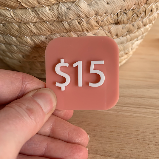 Medium Acrylic Price Tags