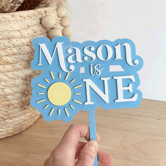 Sunshine 'One' Cake Topper