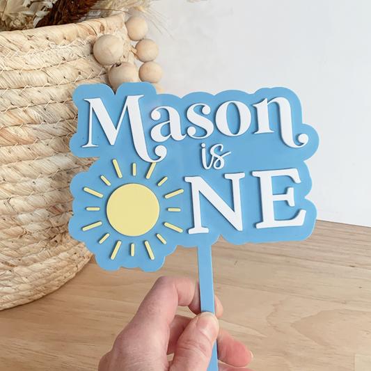 Sunshine 'One' Cake Topper