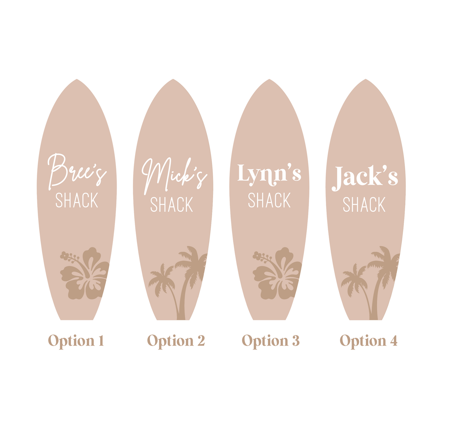 Personalised Surfboards - Timber or Acrylic