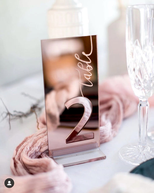 Table Numbers For Hire