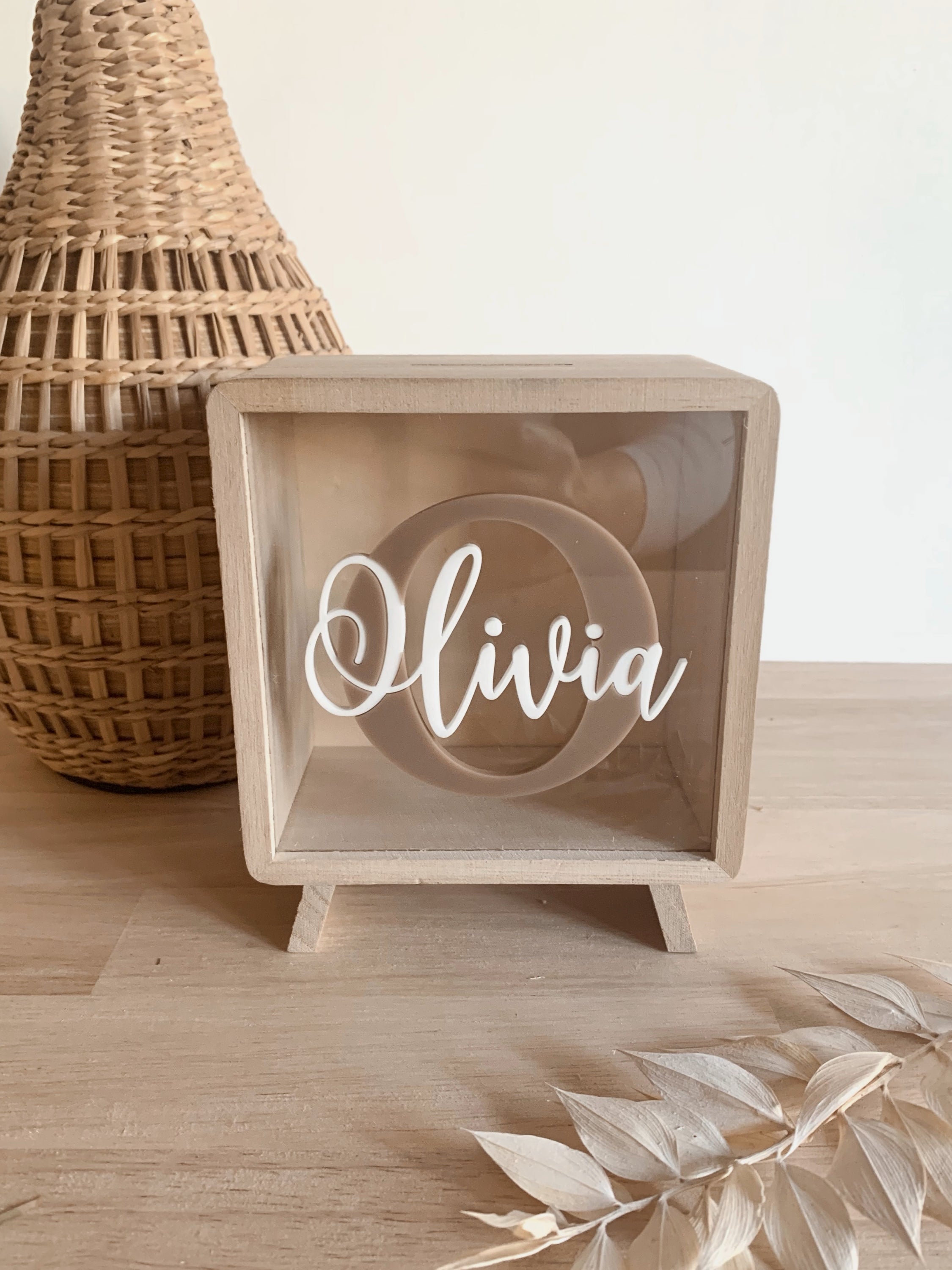 Timber Money Box – Inked And Etched