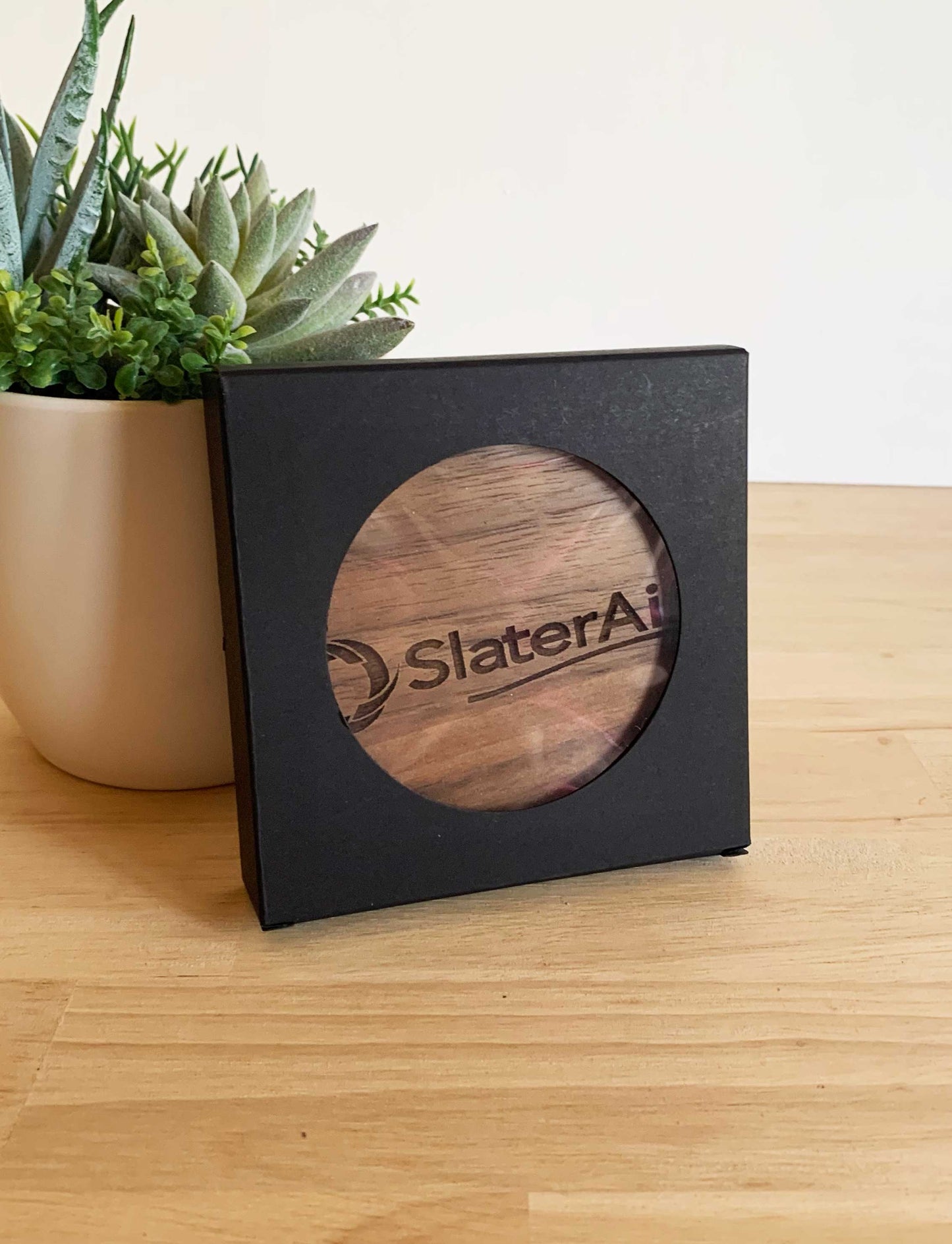 Walnut Branded Coaster Sets - Bulk Order