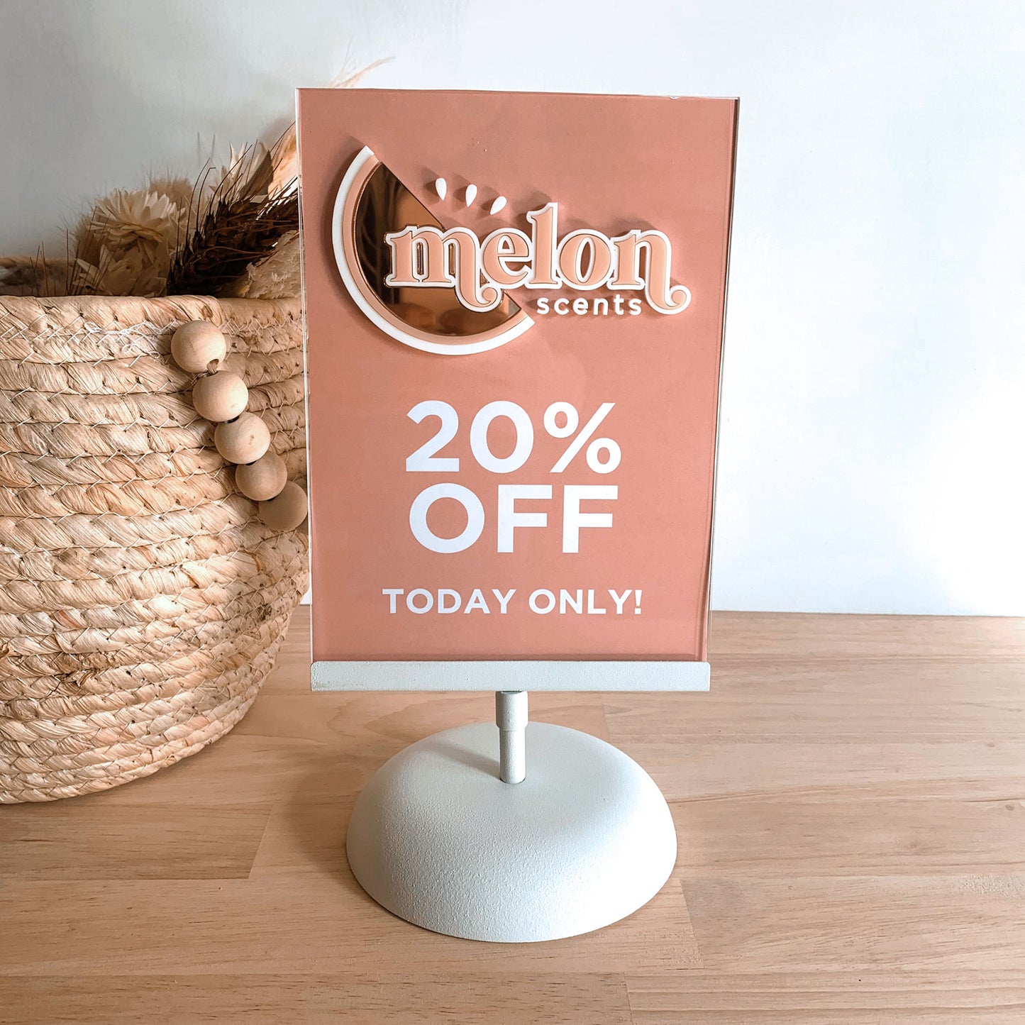 Weighted Special Offer Stand with A5 Removable Sheet