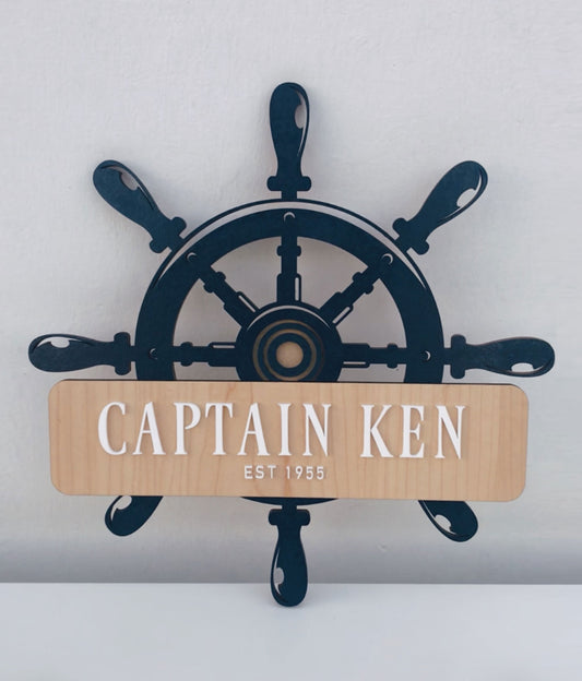 Nautical Helm Door Sign