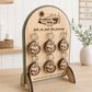Custom Keyring Display Stand & Wooden Keyring Set