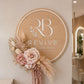 Business Signage with Branded Floral Display