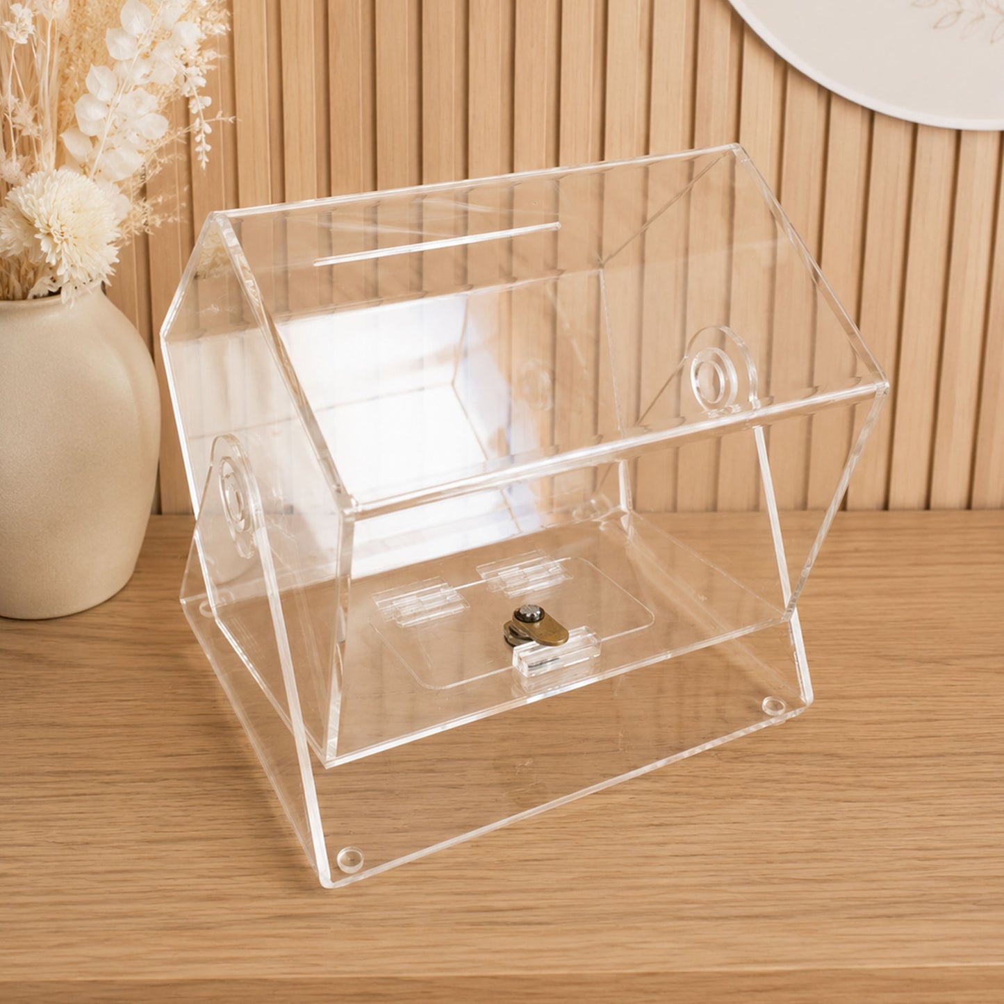 Clear Acrylic Ticket Barrel for Prize Draws, Competitions & Fundraisers