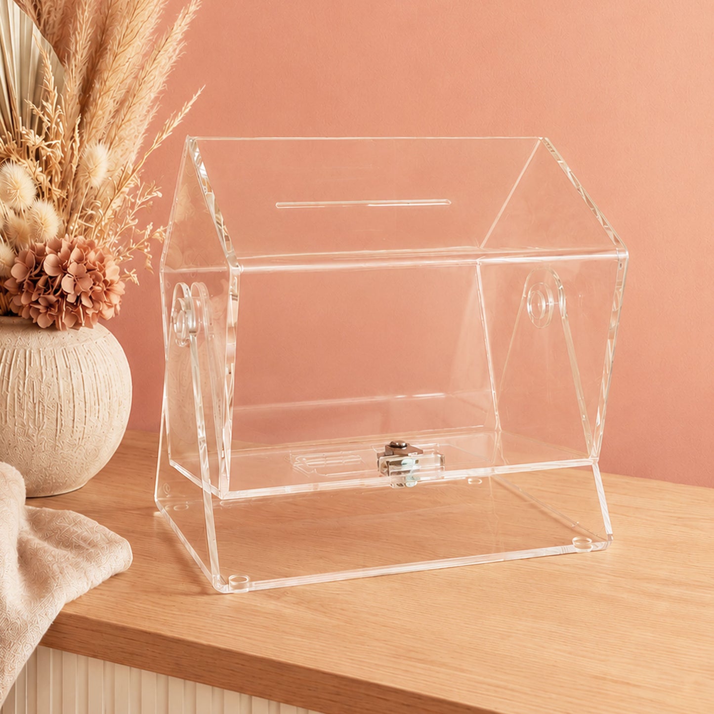 Clear Acrylic Ticket Barrel for Prize Draws, Competitions & Fundraisers