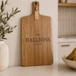 Custom Cutting Board – Personalised Family Name Serving Board | 50cm