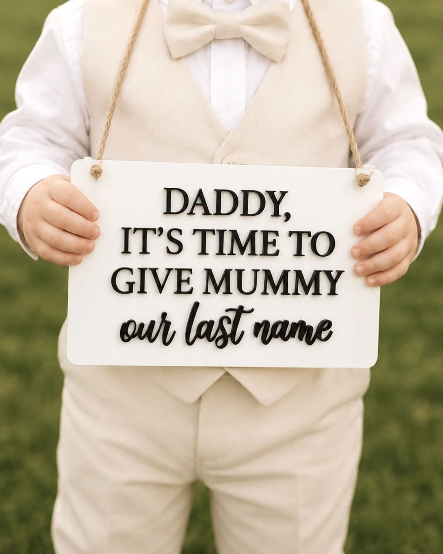 Last Name Exchange Wedding Sign
