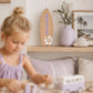 Personalised Timber Surfboard for Kids Bedroom