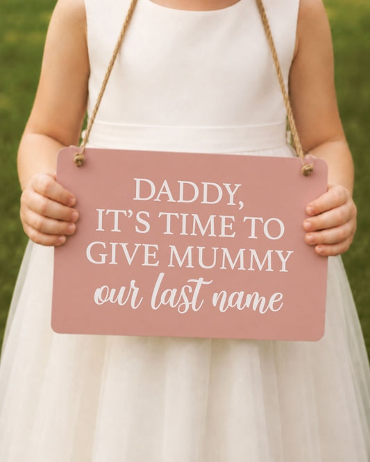 Last Name Exchange Wedding Sign