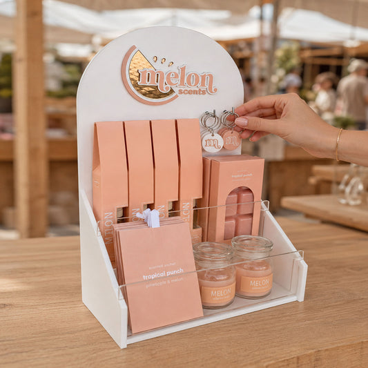 Product Display Step Stand - Timber or Acrylic