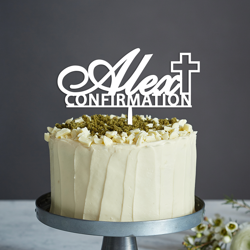Confirmation Cake Topper Style 1 Any Text Inked And Etched confirmation-cake-topper-style-1-any-text-inked-and-etched