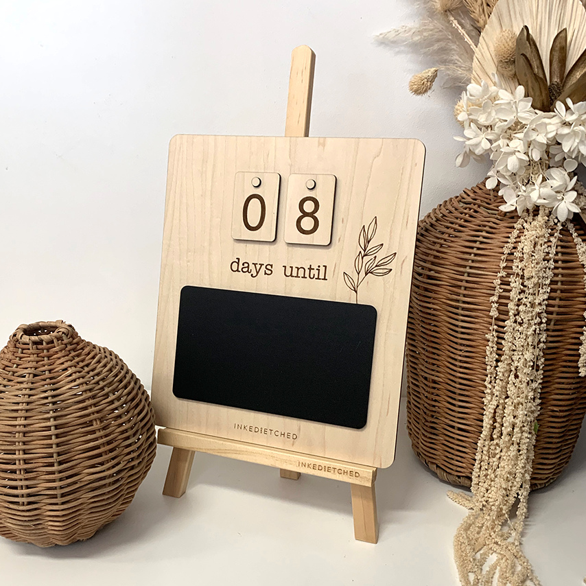 Countdown Board – Inked And Etched