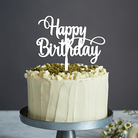 Happy Birthday Cake Topper - Any Text
