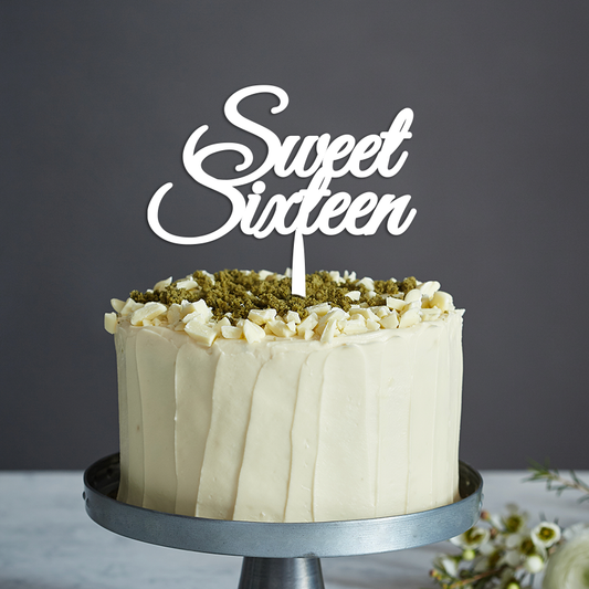 Sweet Sixteen Cake Topper - Any Text